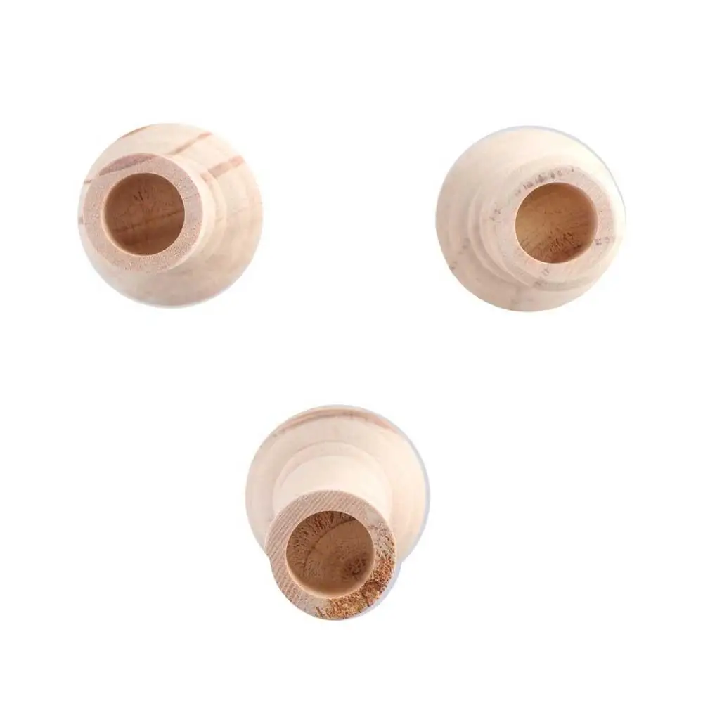 Unfinished Rustic Classic Decorations Craft Retro Unpainted Candlesticks Holders Candelabros Candle Stand Candle Holders