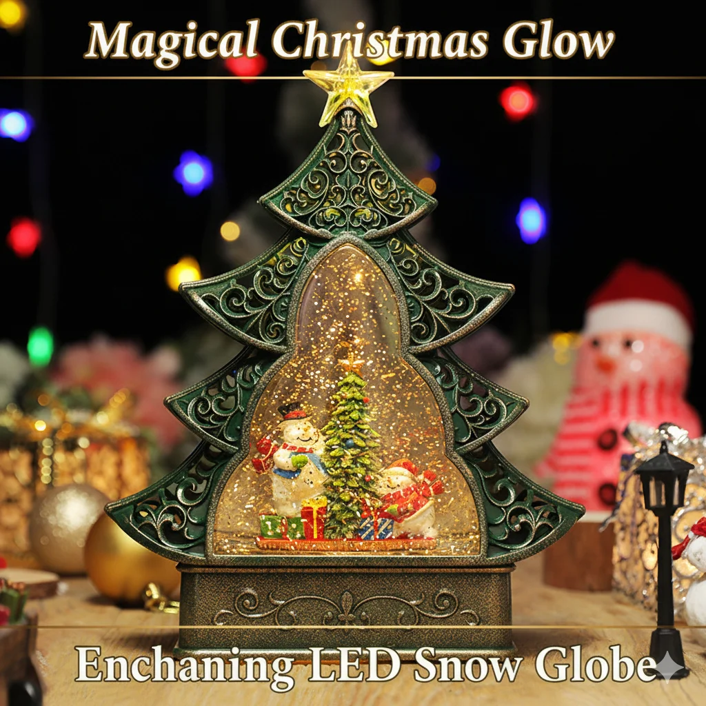 Christmas Tree Tabletop LED Candle Light Ornament Creative Luminous Decoration Night Light for Home Party Holiday Kids Gift