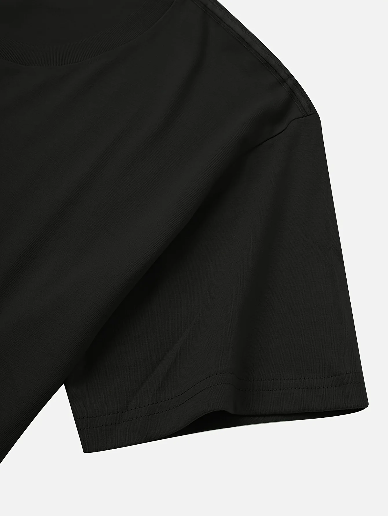 เสื้อยืดกราฟิกดนตรีสีชมพูอ่อนของผู้หญิง โน้ตดนตรี ชุดลำลองทุกวัน แฟชั่นฤดูร้อน เสื้อท็อป วัสดุที่สวมใส่สบาย แขนสั้น