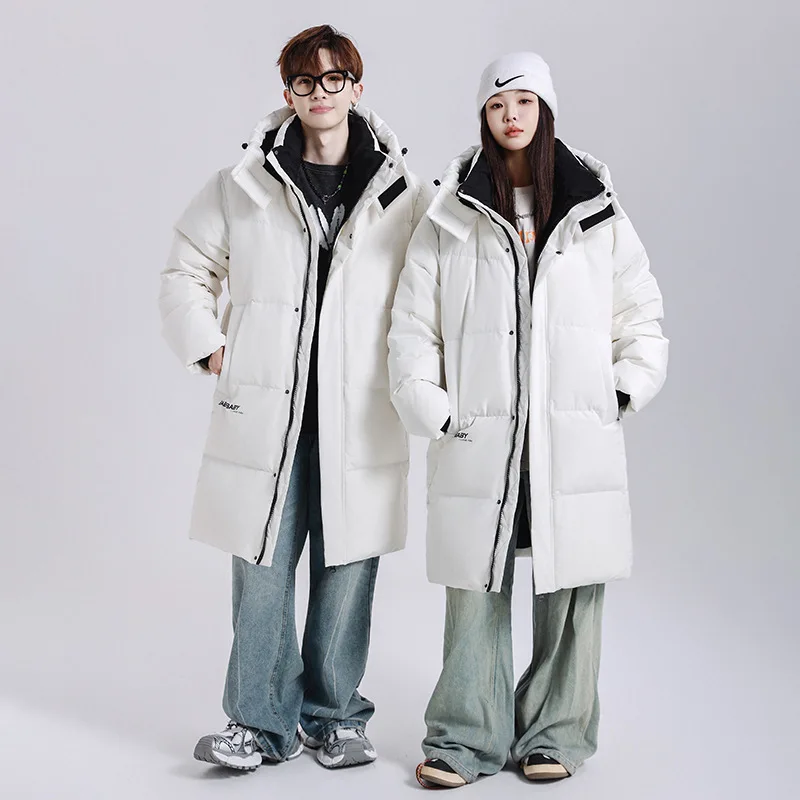 

Mens Winter Down Jacket Coats Parkas Warm Padding Hooded Long Puffer Jacket Brand Luxury Waterproof Padding Padded Jacket HXY293