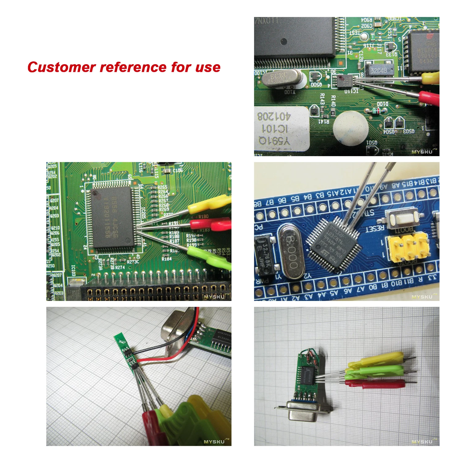 10X Chip Test Clip IC Clamp BIOS Burning Fixture SOP SOIC TSOP MSOP SSOP SMD PIN Socket Adpter Programmer For Logic Analyzer