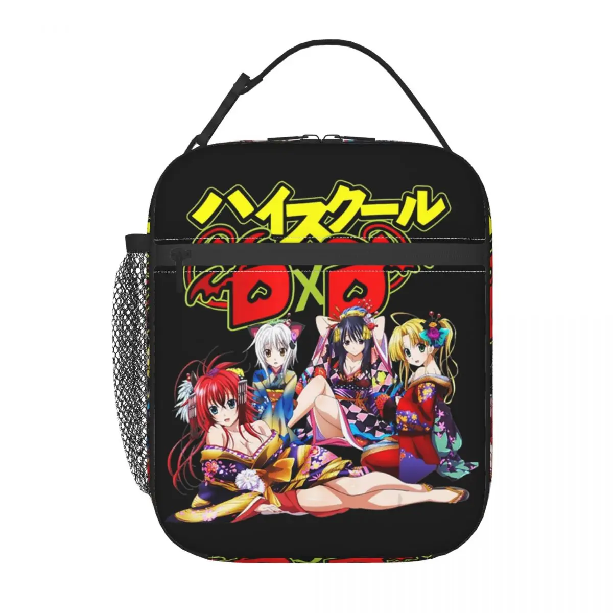 High School Funny Anime DxD Rias Gremory Resuable Lunch Box Women Multifunction Thermal Cooler Food Insulated Lunch Bag