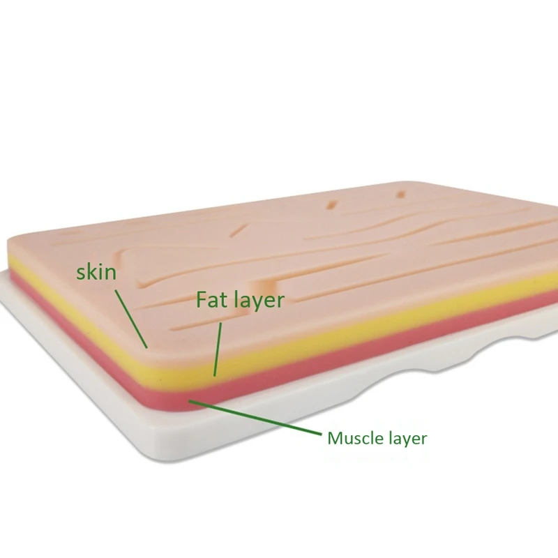 Multi-Wound Suture Module Silicone Practice Suture Module Silicone Simulation Skin Block Suture Simulation Module