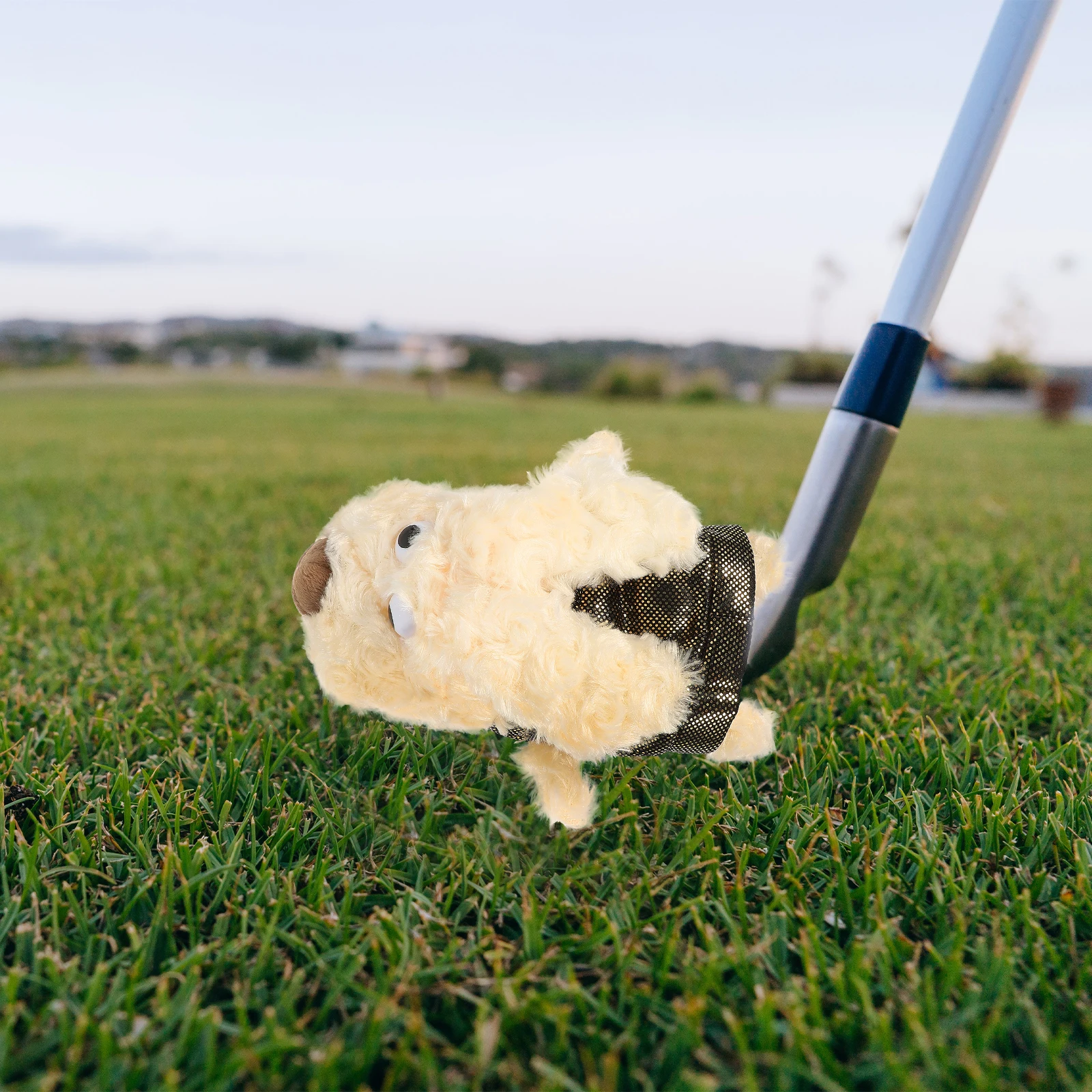 

Golf Club Cover Golfs Head Covers Sleeve Clubs Cartoon Headcover Protector Khaki