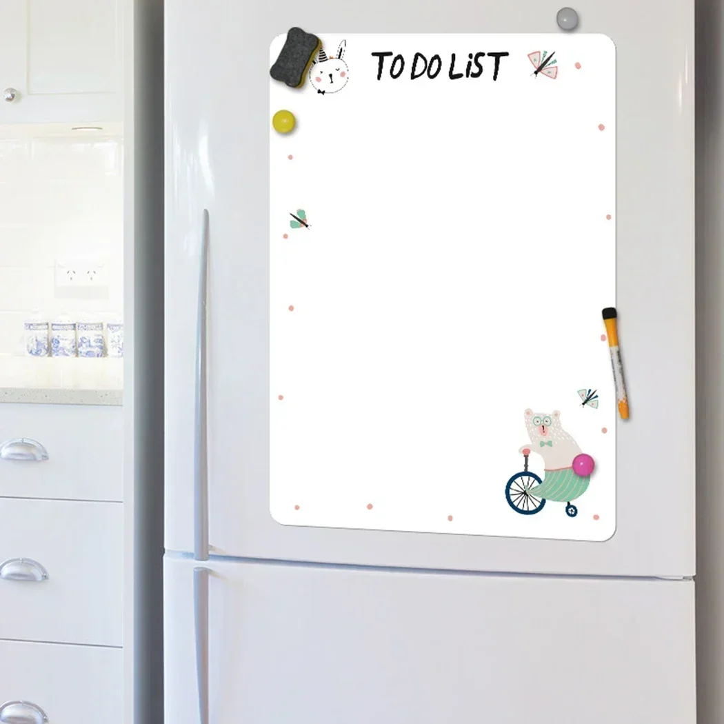 Refrigerator Magnet Board Sticker Rewritable Notes Notice Planner Planner Shopping Calendar Dry Wipe Fridge List