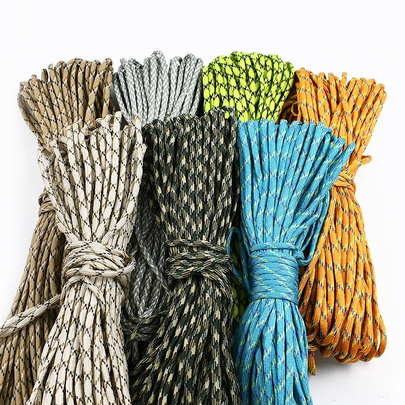 5/10/20M 5Mm Cavo Per Paracadute 7 Core Strand Corde Tenda Da Campeggio Corda Per Imballaggio All'aperto Corde Borsa Corde Da Arrampicata Materiale Fai Da Te