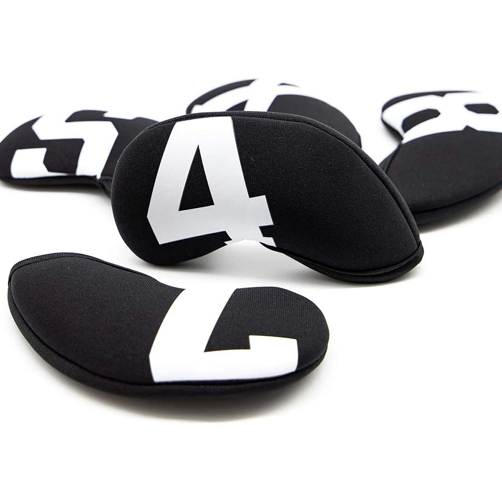 A12E-Golf Iron Covers,Neoprene Golf Iron Covers Set ,Golf Club Head Covers For Iron Club Fit All Brands Golf Iron Cover