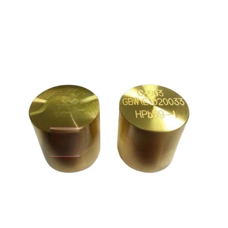 Spectrometer calibration standard block, 304L/316L stainless steel 201/32309 carbon steel,