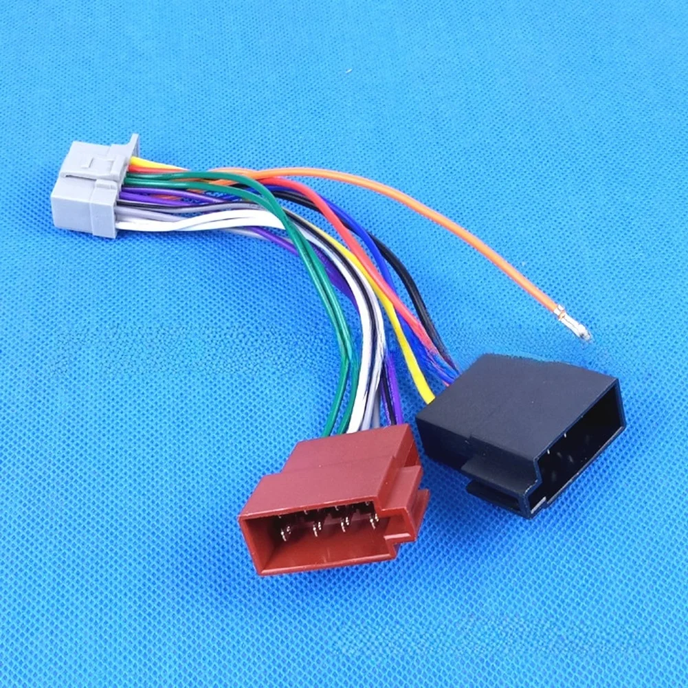 For ALPINE-Compatible For ISO 16 Pin Car Radio Wiring Harness Adapter 12V ABS Audio Connector for Rear Mount Installation