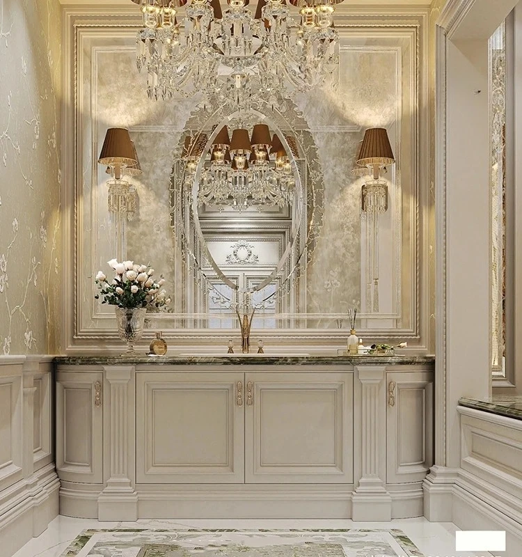 

Bathroom Villa Mansion American Bathroom Cabinet Oak Washbasin Combination Washstand Arc