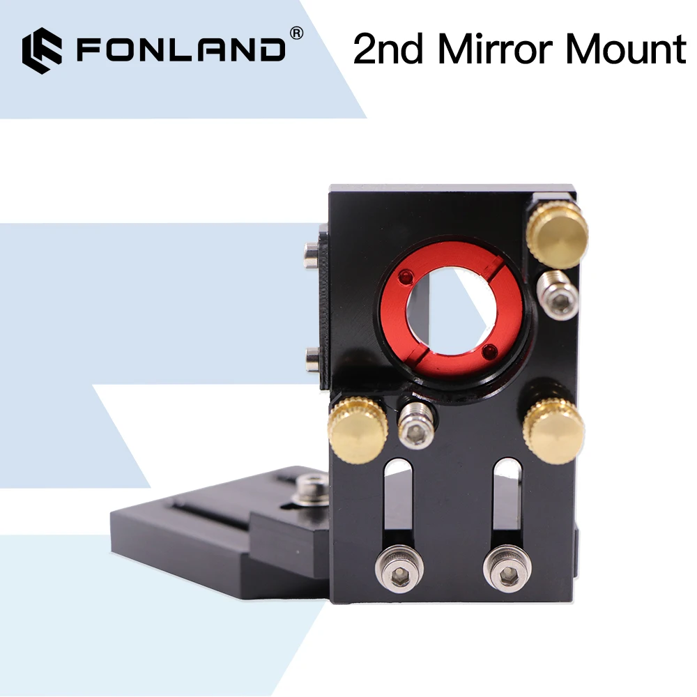 

FONLAND CO2 Black Second Laser Mount Mirror 25mm Mirror Mount Integrative Mount For Lase Engraving Machine