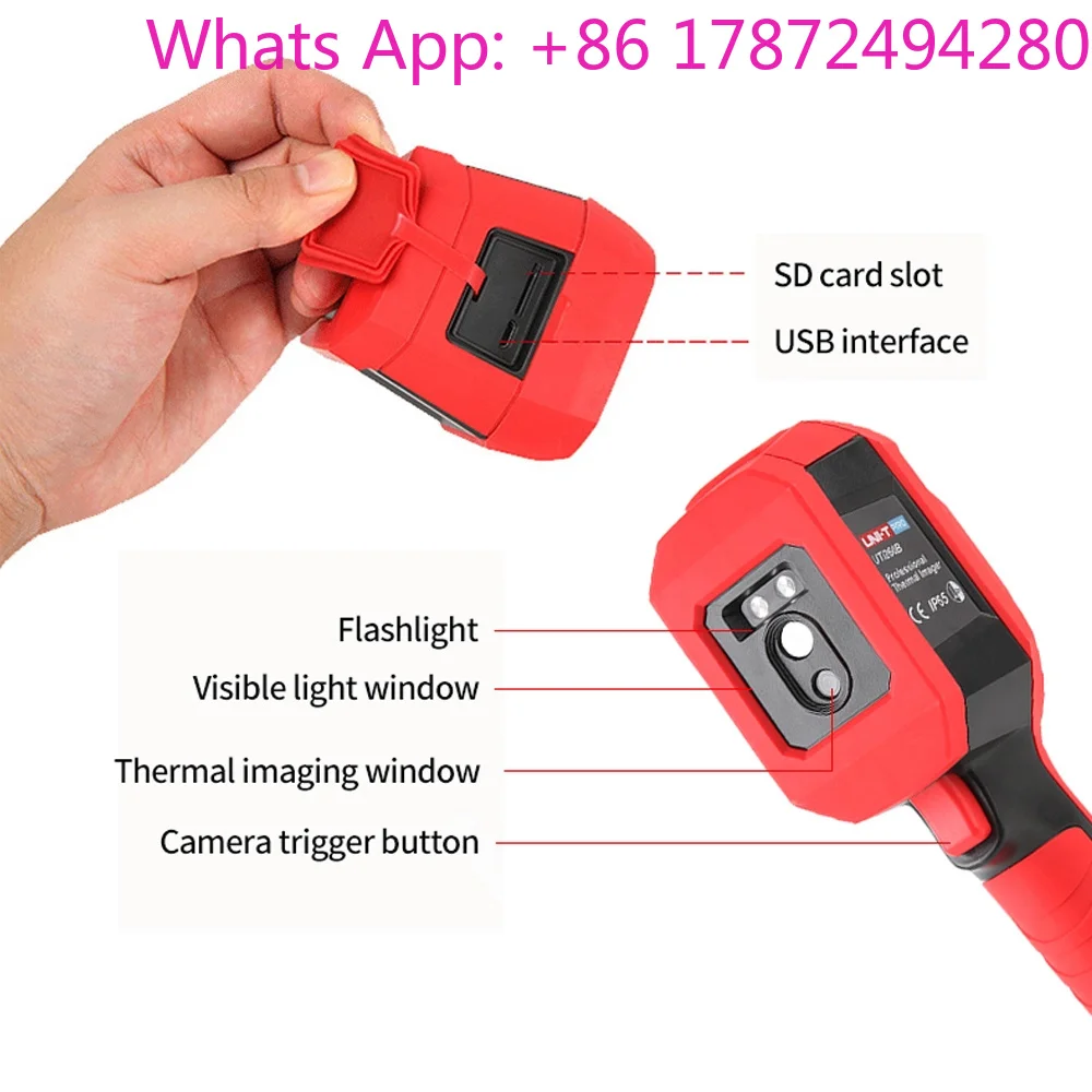 UTI260B UTI120S UTI260A Handheld Infrared Thermal Imager Thermometer Floor heating pipe inspection PC Screen Projection view 3