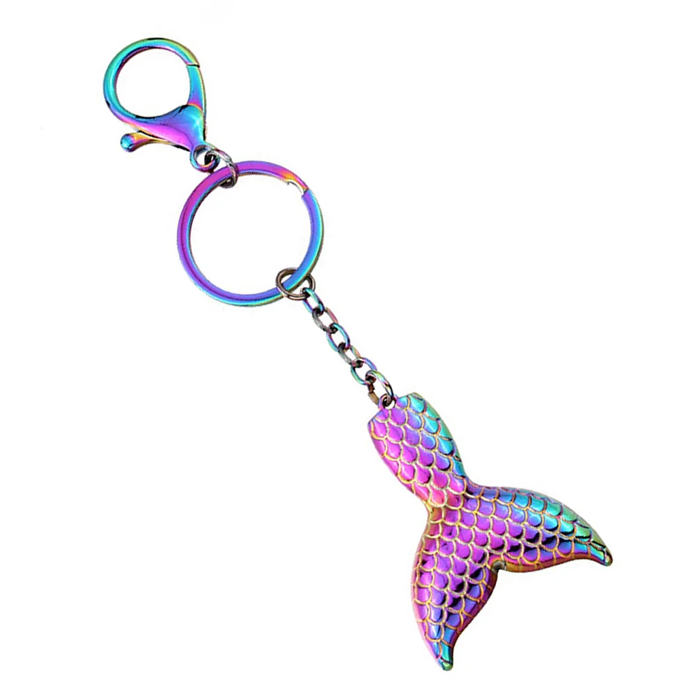 

Mermaid Keychain Car Luxury Accessories Tail Pendant Cute Keyring Bag Hanging Alloy Adorable Miss