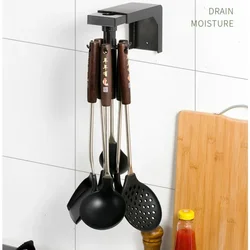 Free Punch Storage Rack Door Cabinet Shelves for Wall Rotating Punch-free Hanger Swivel Hook Kitchenware  Kitchen Tools