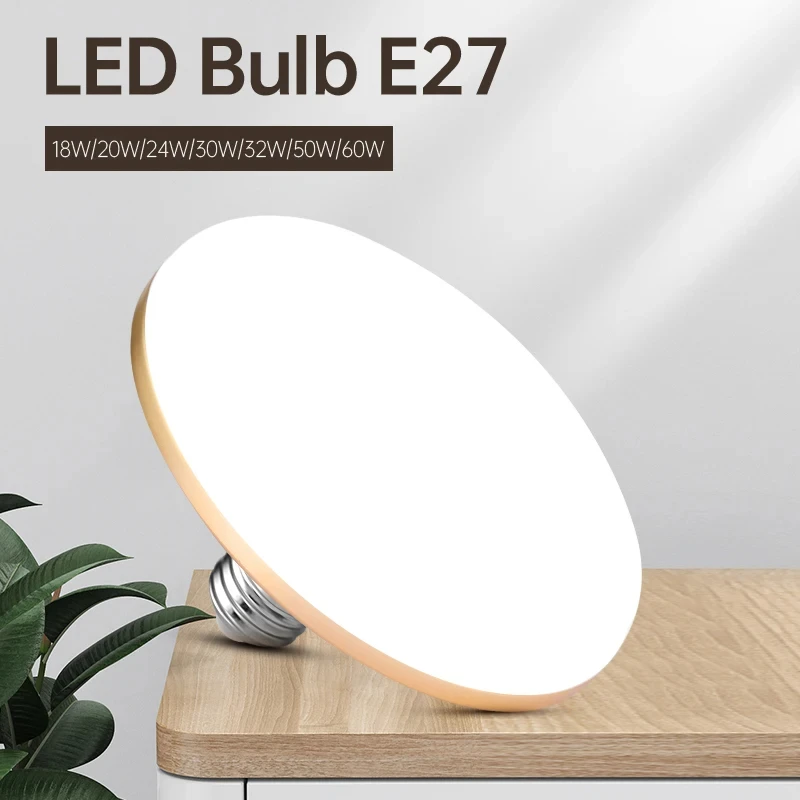 E27 LED Light Bulb 110V 220V Ceiling Lamp 30/40/50/60/65W Spotlight Super Bright Bulb for Indoor Garage Kitchen Lighting Bulbs