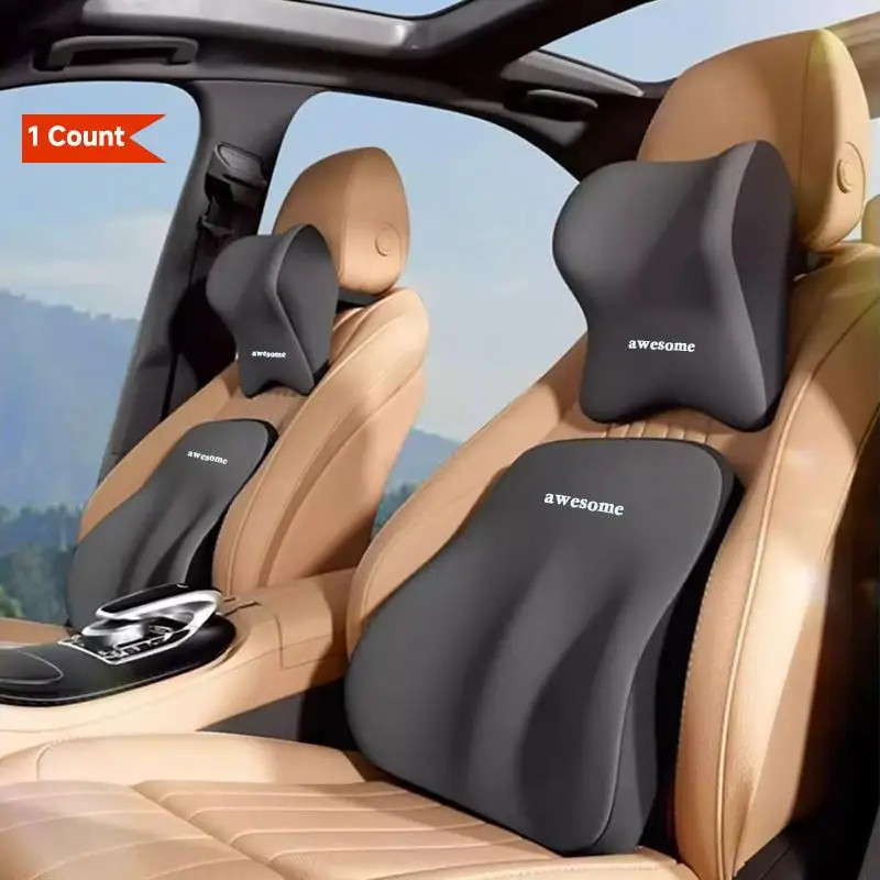 Memory Foam Auto Universal Kopfstütze Lendenkissen Rückenkissen Lendenkissen Auto Komfort Nackenkissen Auto Allgemeines Zubehör