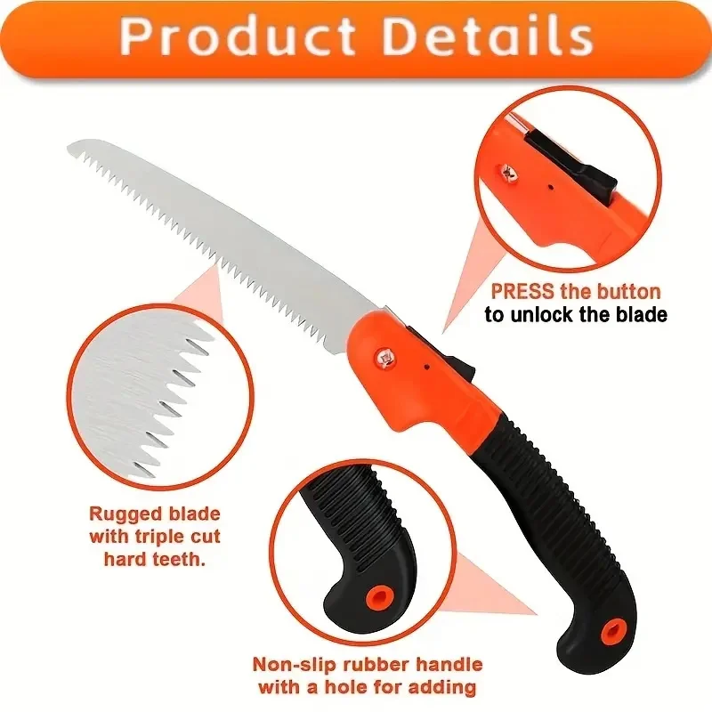 Multi-purpose Gardening Folding Pruning Tools Hand Outdoor Folding Saw Logging Saw Gardening Saw Woodworking Saw