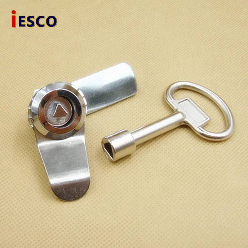 iESCO electrical box lock distribution box lock triangle turn tongue lock electrical box lock accessories  20pcs