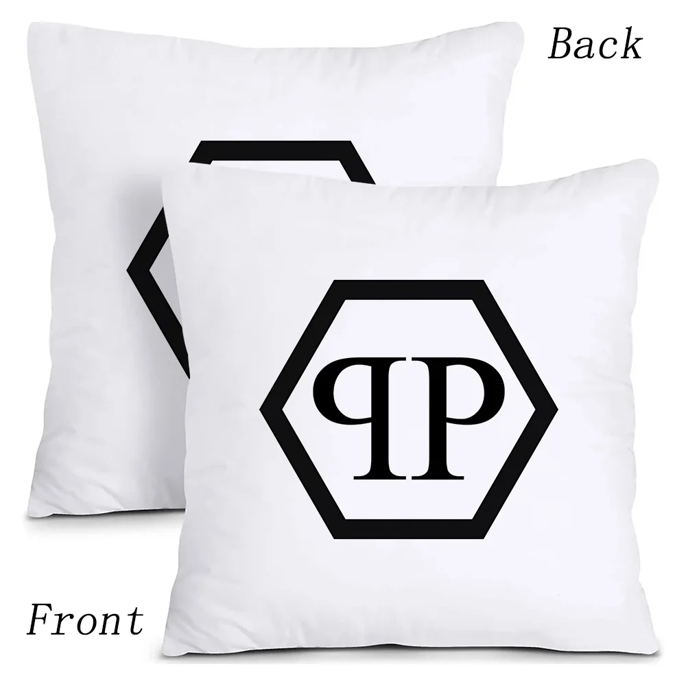 Horror Skull P-PLEINS Qp-P-PHILIPPS Pillow Covers Cartoon Sofa Decorative Home Double-sided Printing Short Plush Cushion Cover