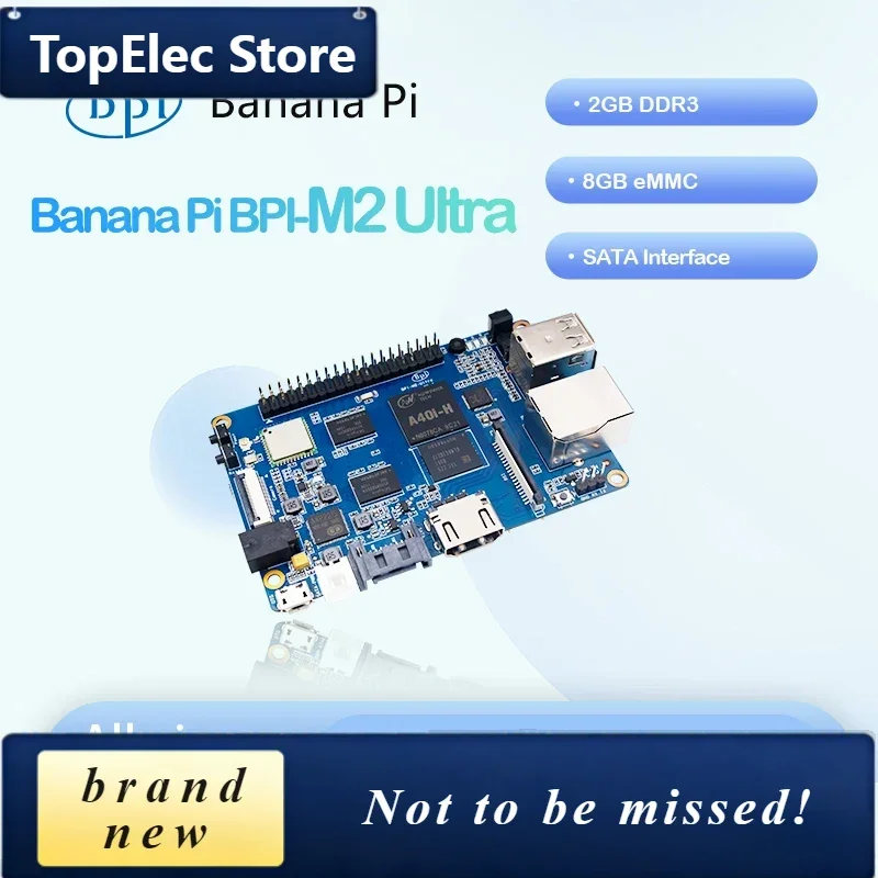 TopElec Banana Pi BPI-M2 Ultra AllWinner A40i Quad-core Mini Single Board Computer Open Source Hardware