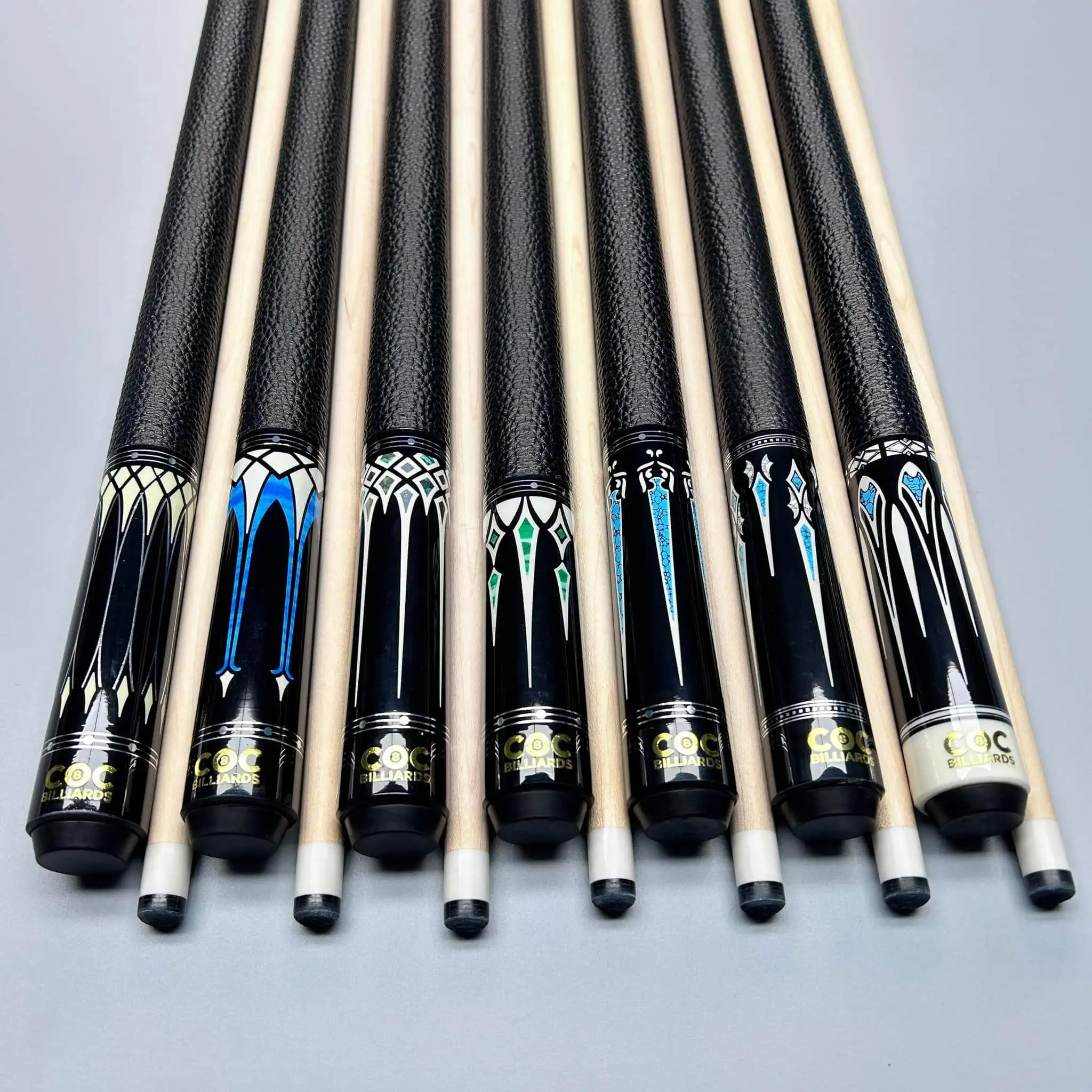 STLF سعر المصنع المباشر COC عضو جديلة الجلود قبضة خشب القيقب جديلة العصي Uniloc دبوس شعاعي #1