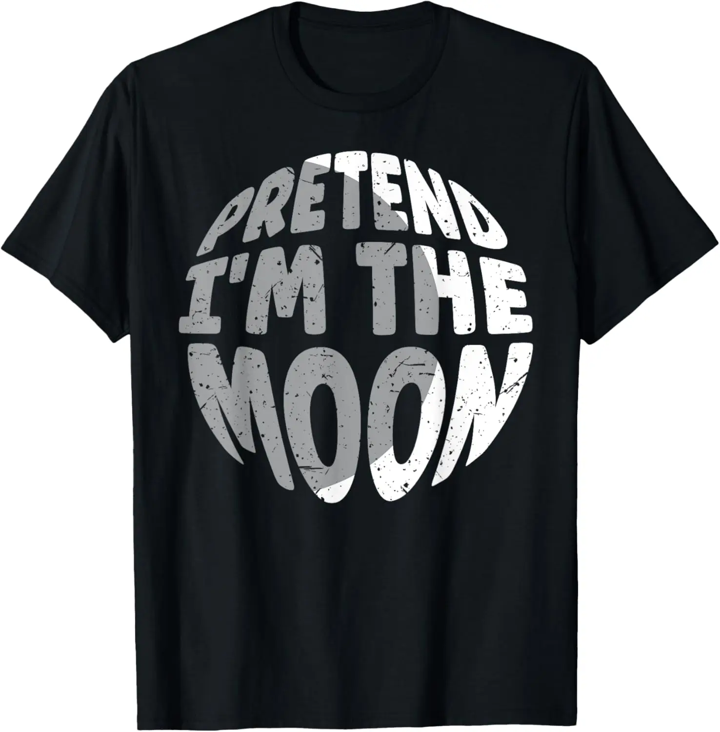 Pretend I'm The Moon Funny Lazy Matching Halloween Costume T-Shirt