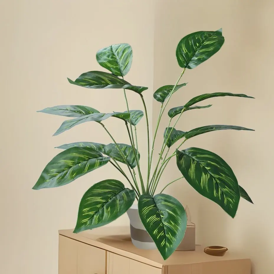 

60cm Green Artificial Potted Plant High-End Simulation Potted Plant Home Office Conference Room Exhibition Hall Potted Plant