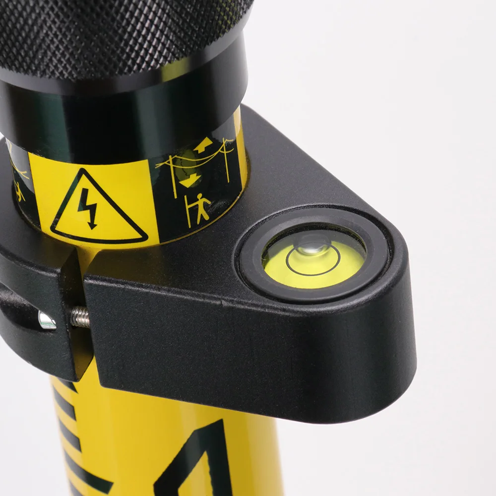 Telescopic Yellow Green Aluminum GPS GNSS Rover Pole 2m 2 Section With Snap-Lock For Land Surveying Accessory GP200SL-A