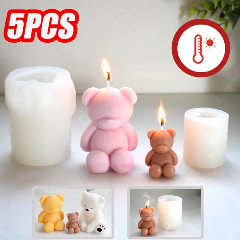 5PCS Han Han Sitzen Bär Silikon Form Aromatherapie Kerze Koreanischen Stil Kerze, Der Aromatherapie Ins Dekoration Form