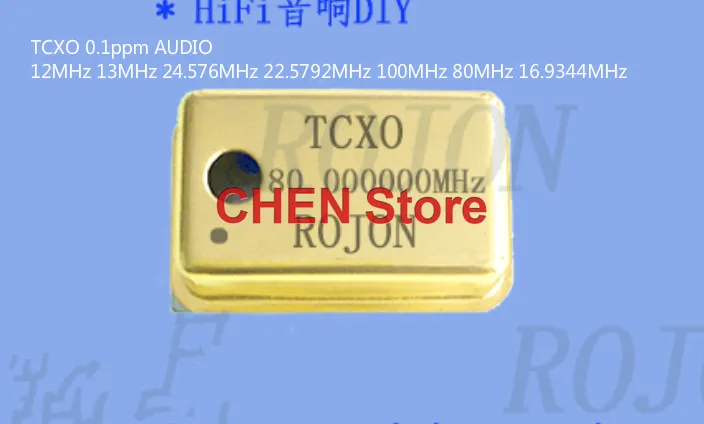 

1PCS Gold Plated TCXO 0.1ppm AUDIO 12MHz 13MHz 24.576MHz 22.5792MHz 100MHz 80MHz 16.9344MHz High precision crystal oscillator