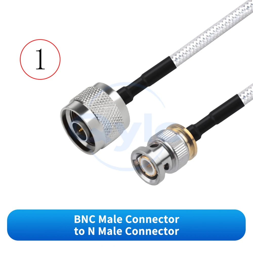 (1 pcs) BNC to N-type RF Coaxial Cable RG402 Semi-Flexible Leather-Finish Unshielded Low-Attenuation Semi-Flexible Cable 18G