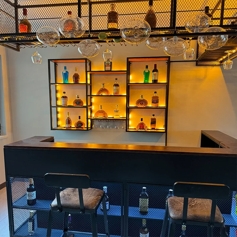 Water Bar Restaurant Reception Desk American Vintage Hotel Craft Beer BBQ Shop Clear Bar Reception Bar checkout page