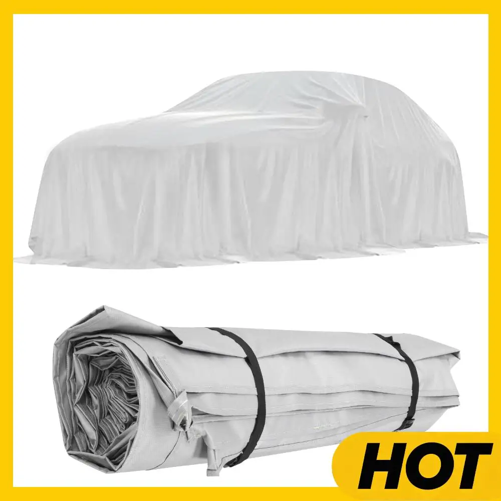 

High Temperature Resistant Fabric Reusable Parking Safety Fire Cover Silicone Coated for EV Battery & Engine Fires