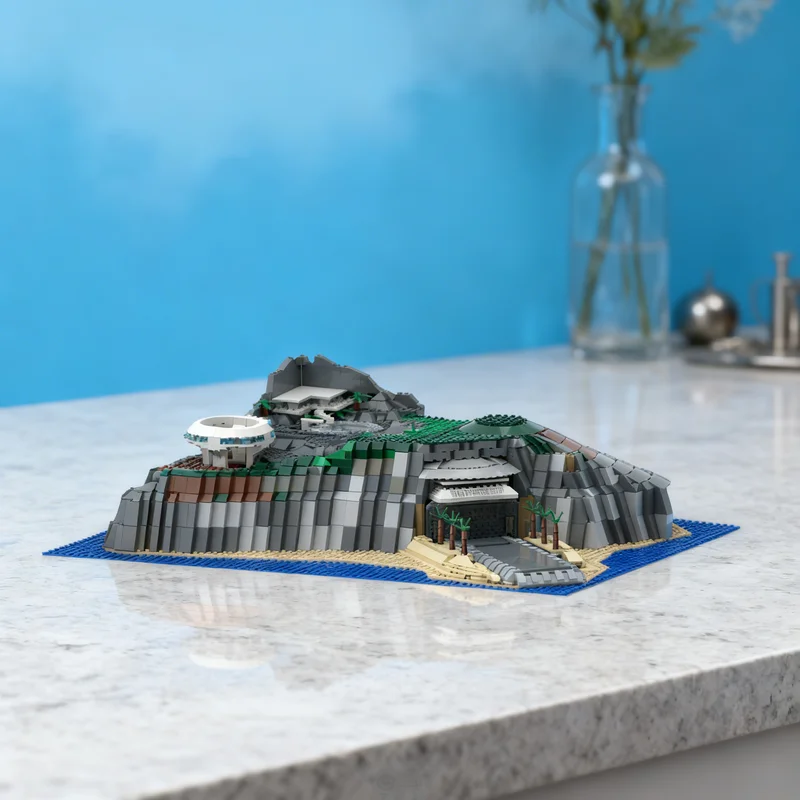 2078 piezas MOC Thunderbirds Tracy Island Creator Expert, bloques de construcción de modelos, arquitectura, regalos de Navidad, idea de juguete educativo, DIY
