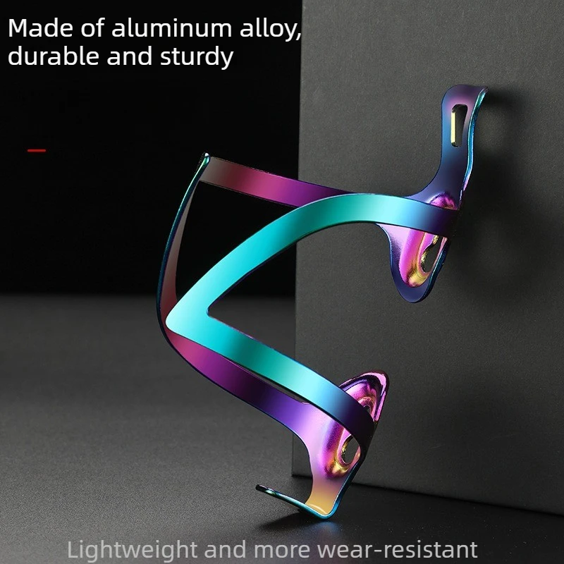 Aluminum Alloy Colorful Bike Water Bottle Cage MTB Road Bicycle Vacuum Plating Side Opening Cycling