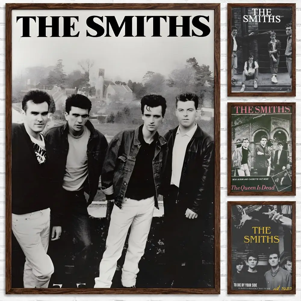 Alternative Rock Band The Smiths Poster Self-adhesive Waterproof Paper Sticker Art Coffee House Bar Room Wall Decor