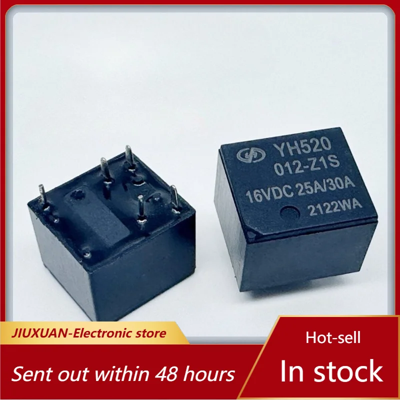 New 1pcs/lot YH520 012-Z1S Automotive PCB Relay 12VDC 25A 30A 5Pin SPDT Sealed Car Control Relay