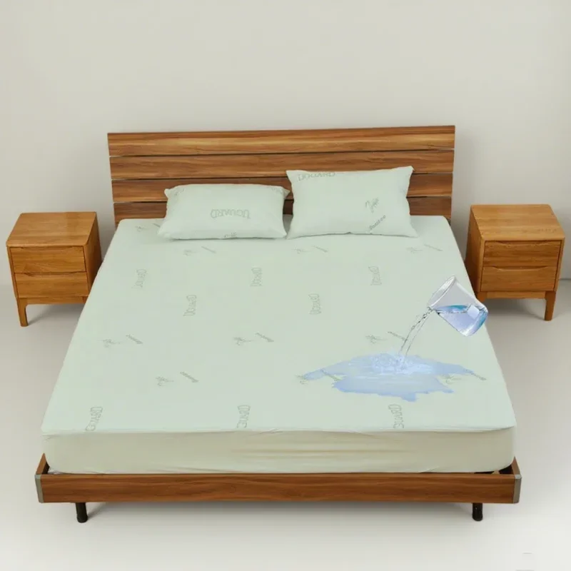 Bamboo fiber single double extra large breathable mattress cover  waterproof mattress cover  not including pillowcase