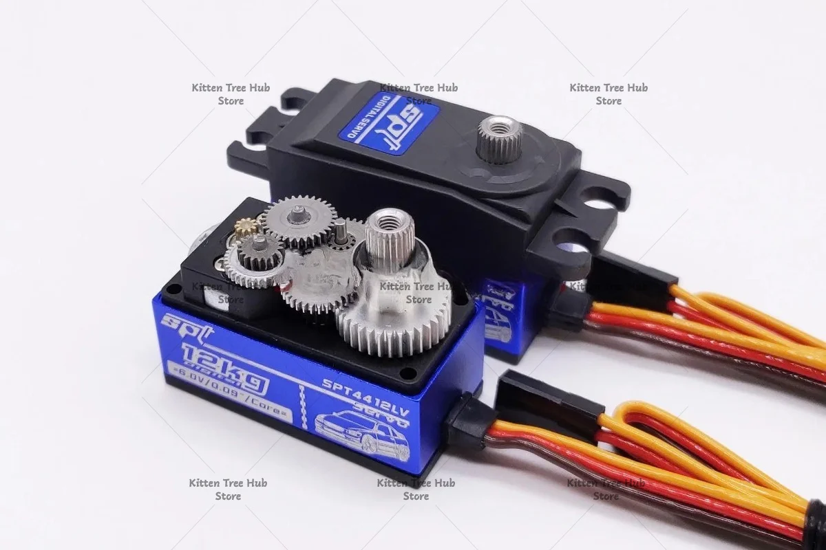 Durable Metal Gear Digital Servo 12kg Torque Precision Control for RC Models and DIY Robotics