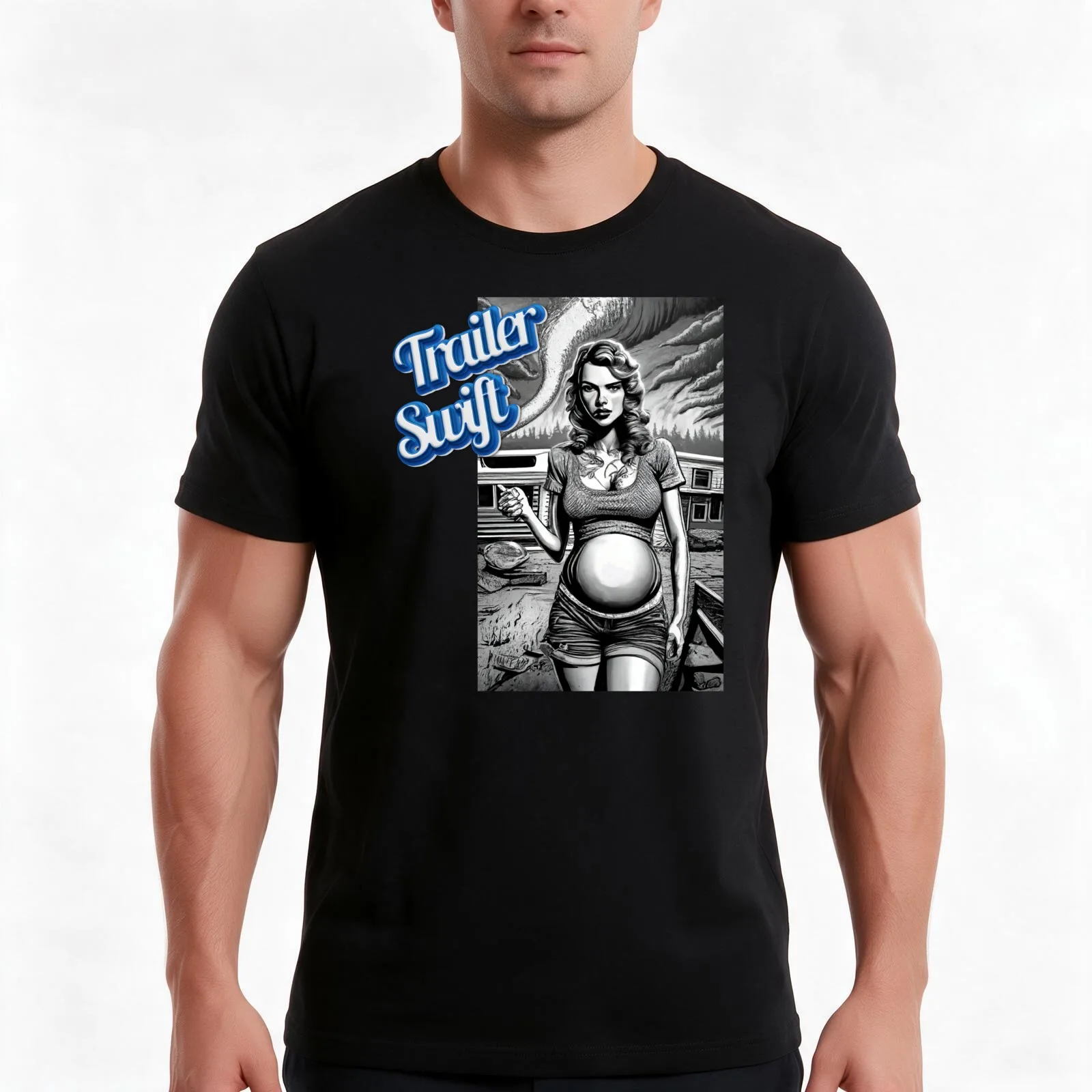 Trailer Swift: Trailer Park Life IV T-Shirt Summer Casual Cotton Tee Oversized Streetwear Tops Vintage Graphic Print