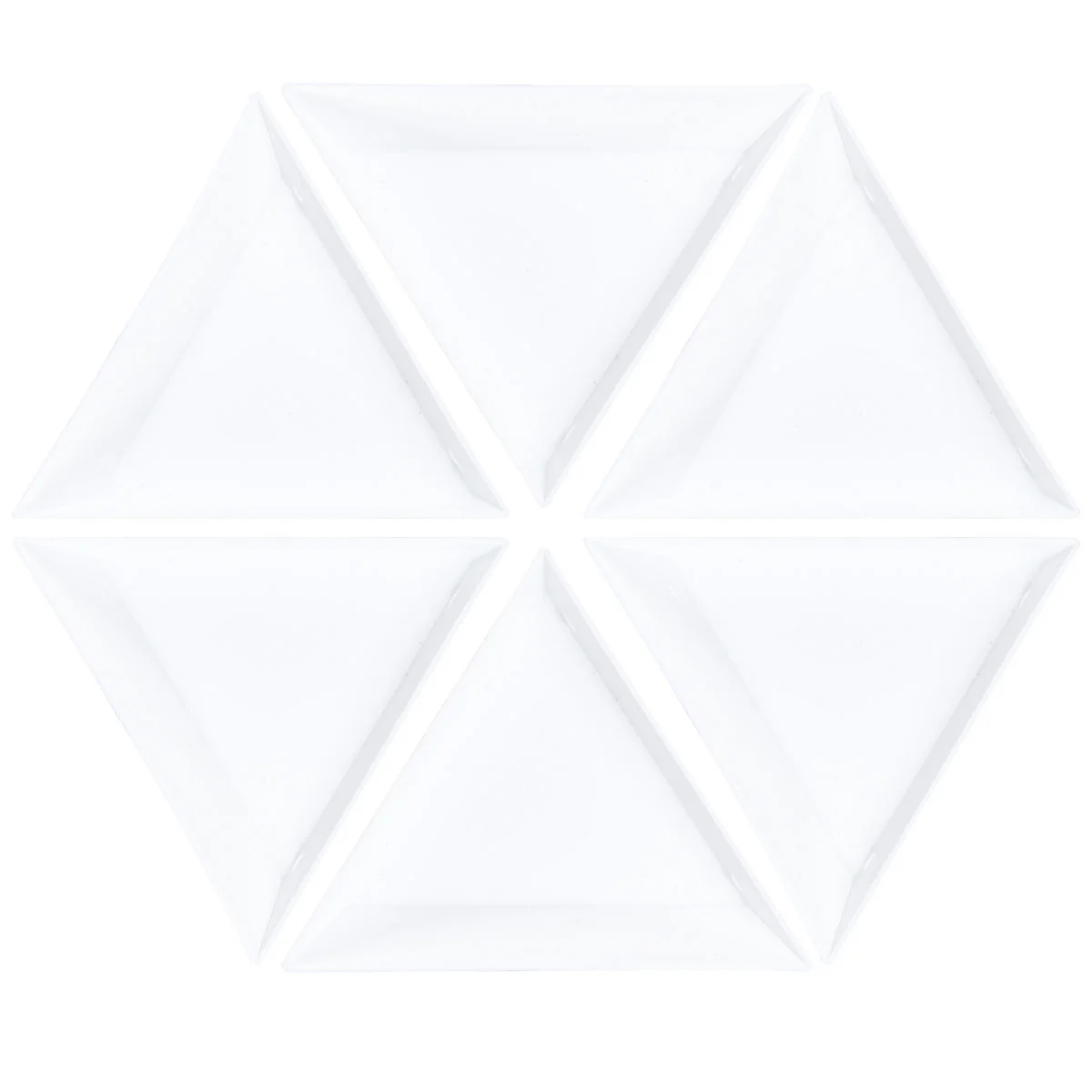 20 Pcs Triangle Plastic Jewelry Sorting Trays Storage ganizers Rhinestones Craft Jewelry Making Tools Supplies
