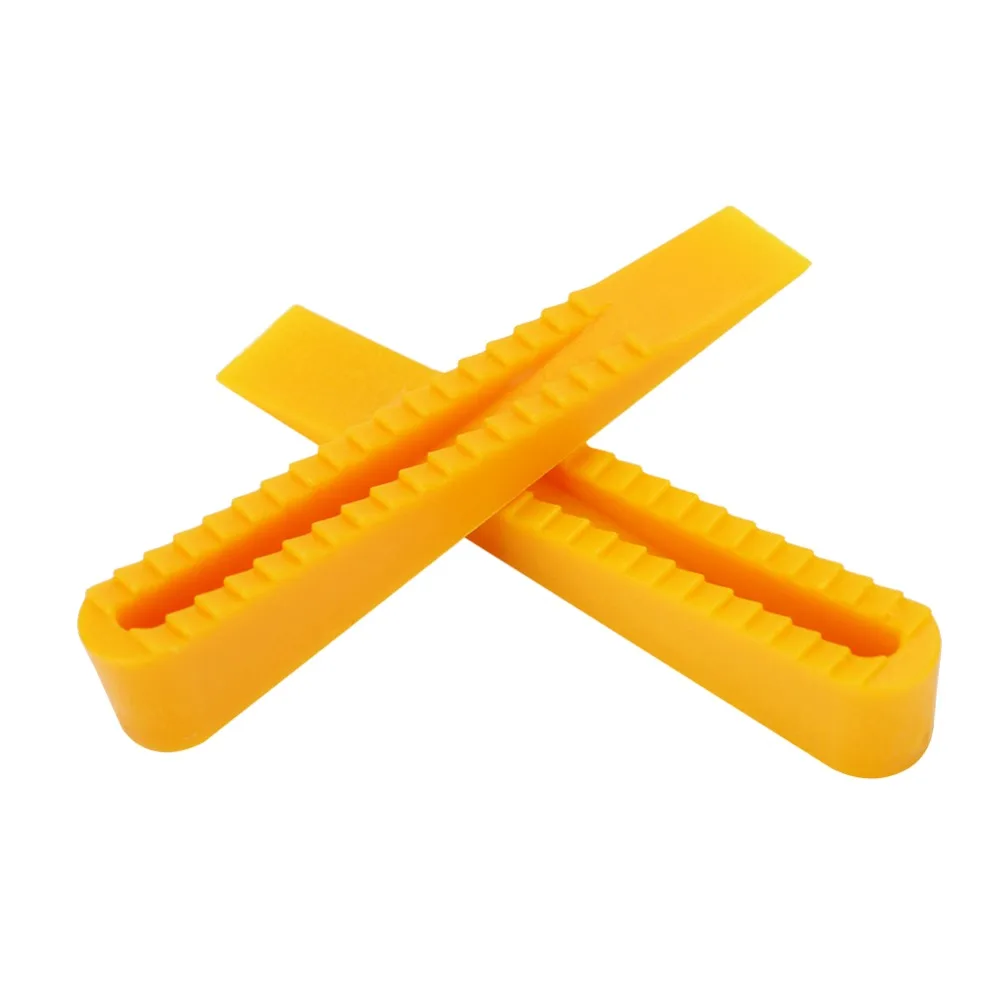 100pcs Yellow Tile Leveling System Building Supplies Scaffolding Accessories Tile Leveler Wedges Tile Leveling Spacers
