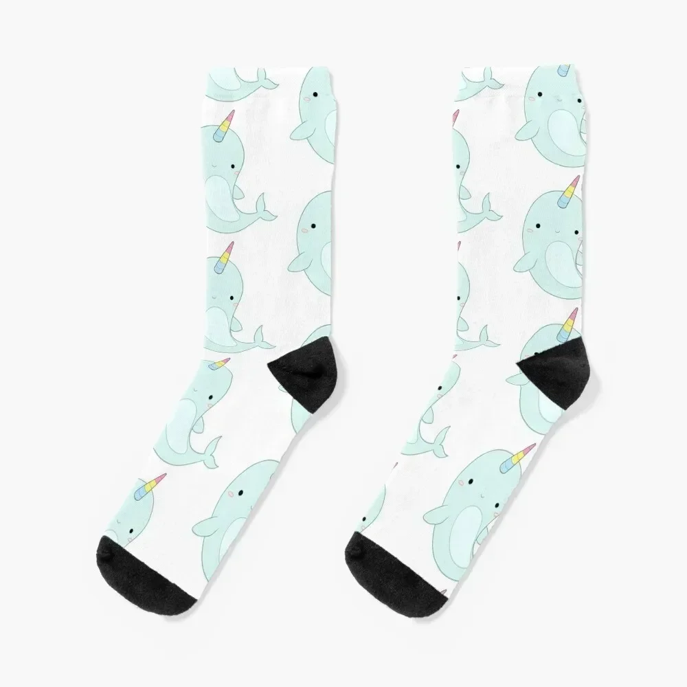 

Pride Narwhal (Pansexual) Socks hip hop halloween custom cool Woman Socks Men's snow bright garter hip hop Socks For Girls Men's
