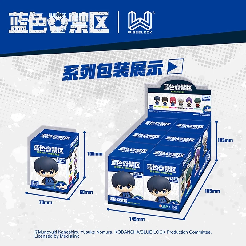 Auldey Original Series Blue Lock ตุ๊กตากล่องตาบอด- Seiichi Kiyoshi และ Shiro Nagi อะนิเมะเดสก์ท็อปตกแต่งเครื่องประดับของเล่น