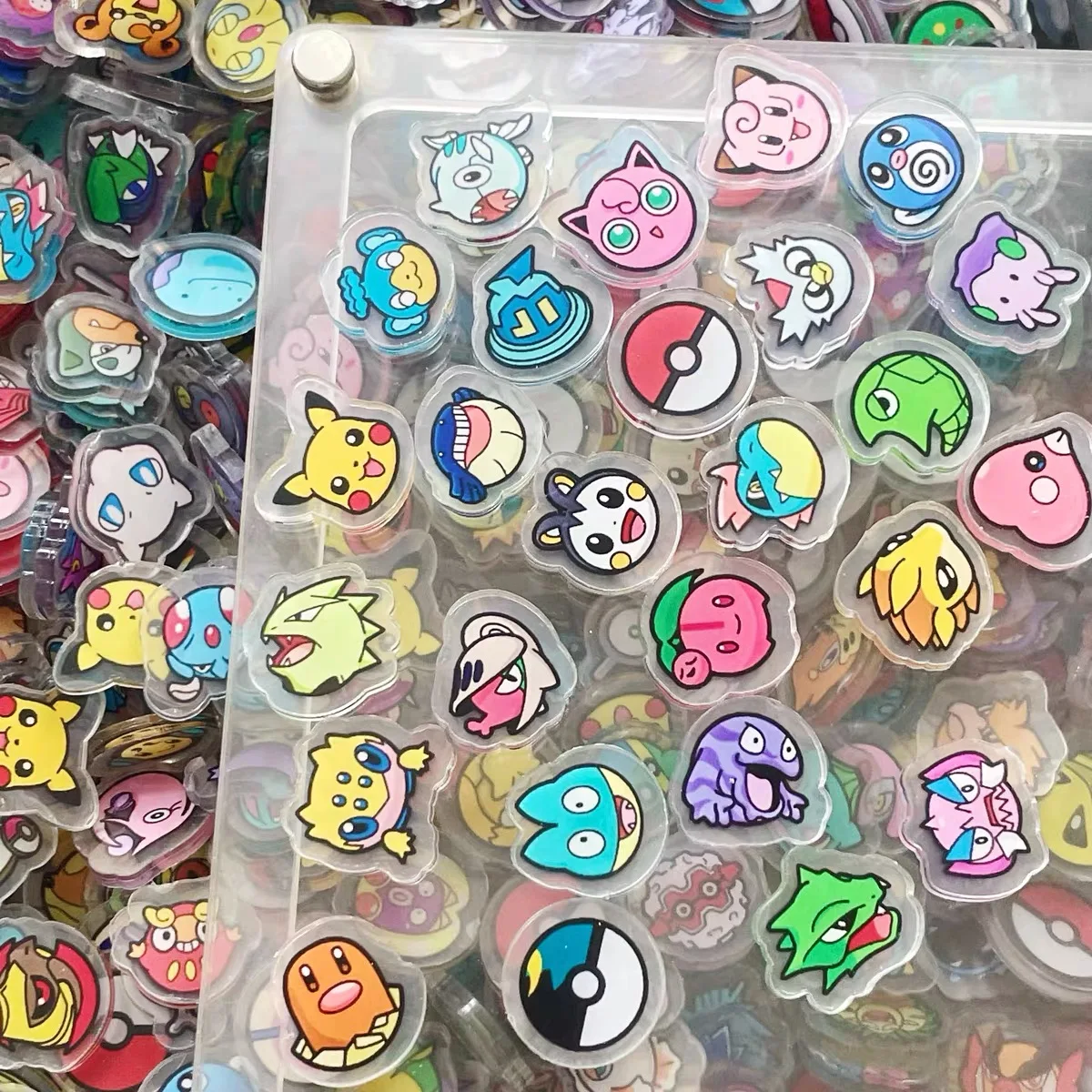 ملحقات البوكيمون، أوراق الأكريليك، سلاسل المفاتيح، مغناطيس الثلاجة، الهزازات، الملحقات، ملحقات DIY، رقع الرسوم المتحركة