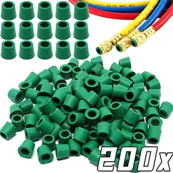 200-50PCS Gummi Dichtung Klimaanlage 1/4'' Lade Schlauch Ventil Dichtung Verteiler Reparatur Dichtung Kit Ersatz Auto zubehör