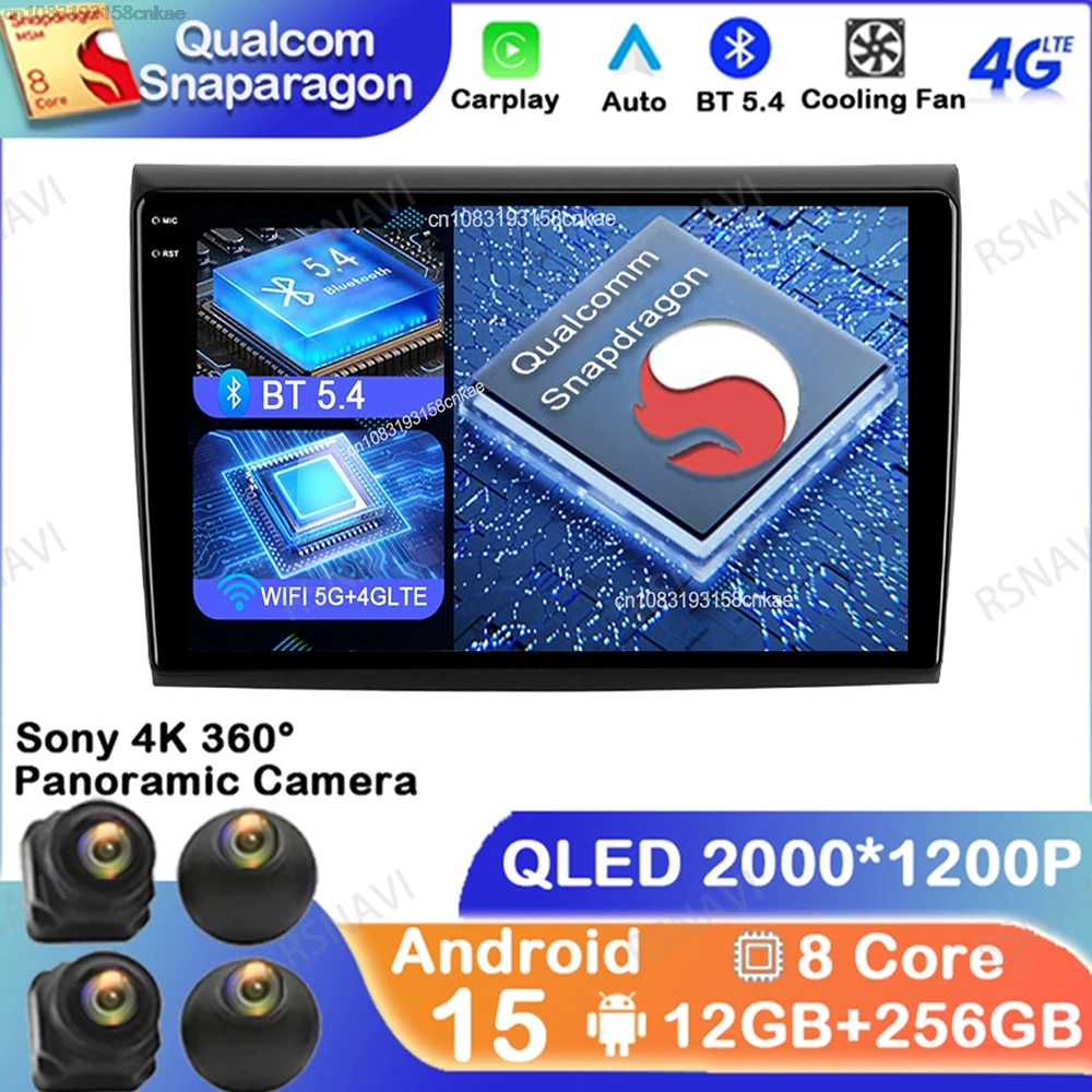 

Android 15 For Fiat Bravo 198 2 II 2007 -2014 Autoradio Qualcomm DVD Head Unit BT Viedo Player Stereo Wireless Carplay Auto GPS