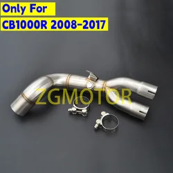 Motorcycle Middle Link Pipe Exhaust Pipe For HONDA CB1000R 2008-2017 2009 2010 2011 2012 2013 2014 2015 2016