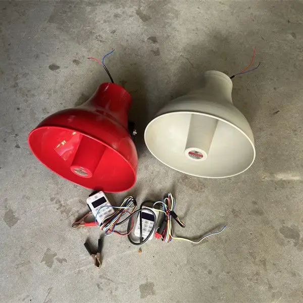 100W Car Tweeter Speaker AC DC Recording Megaphone Outdoor Street Selling Advertising Loudspeaker