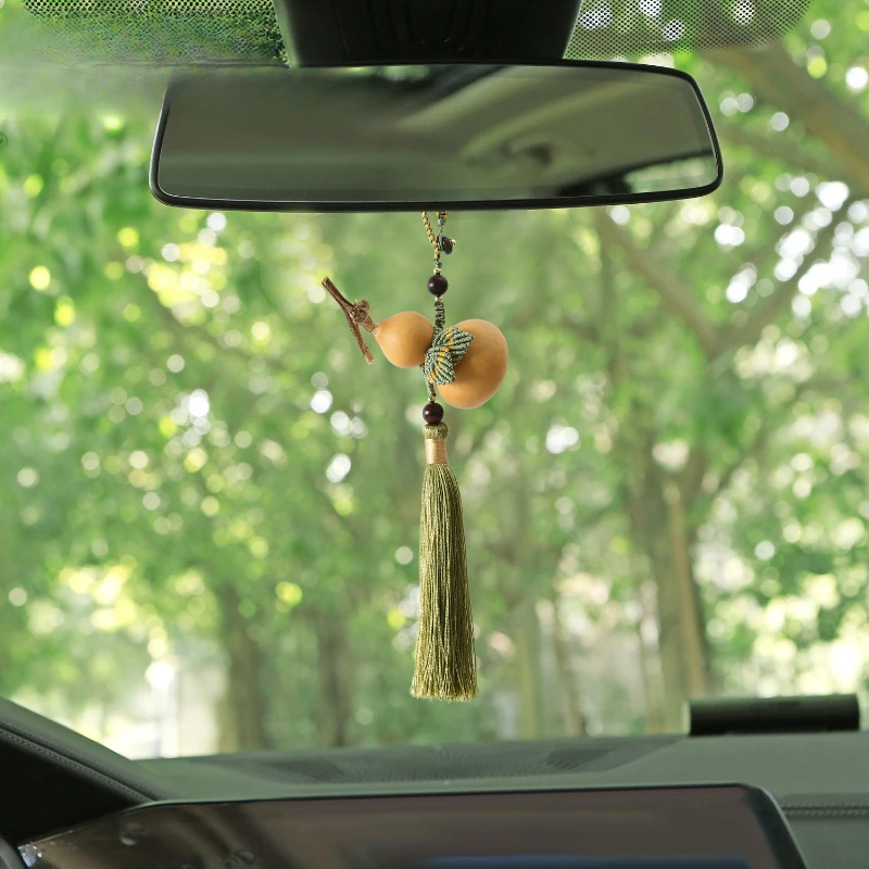 

Hand-woven Gourd Bag and Car Pendant Chinese Style Hanfu Decorative Pendant Hanging Decorations